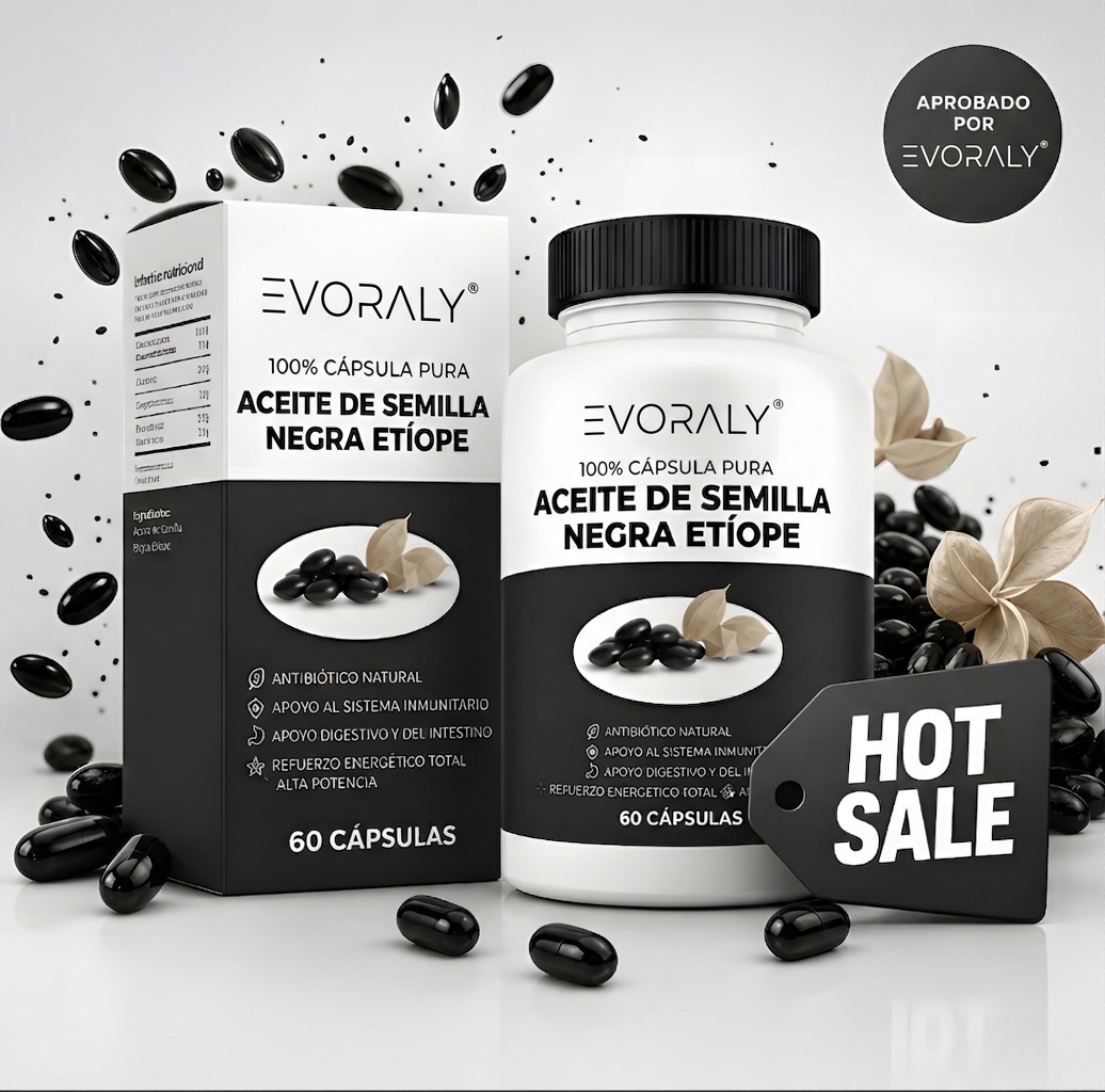 Evoraly Aceite Etíope - Fórmula con 4,64% de timoquinona